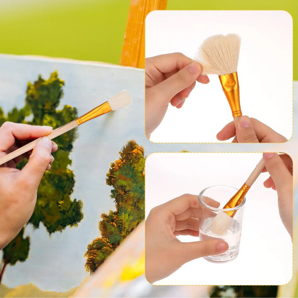 Ceramic Glazing Brush Set – 9 Piece Pottery Painting Tools for Art Projects