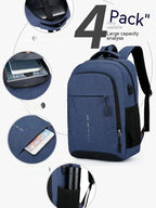Large Capacity Laptop Backpack – Unisex Minimalist Travel Bag for Students