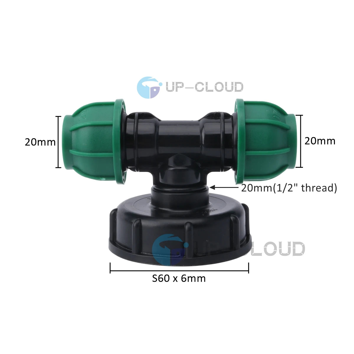 IBC Tank Adapter – S60 to PE Pipe Fitting for Garden Irrigation Systems