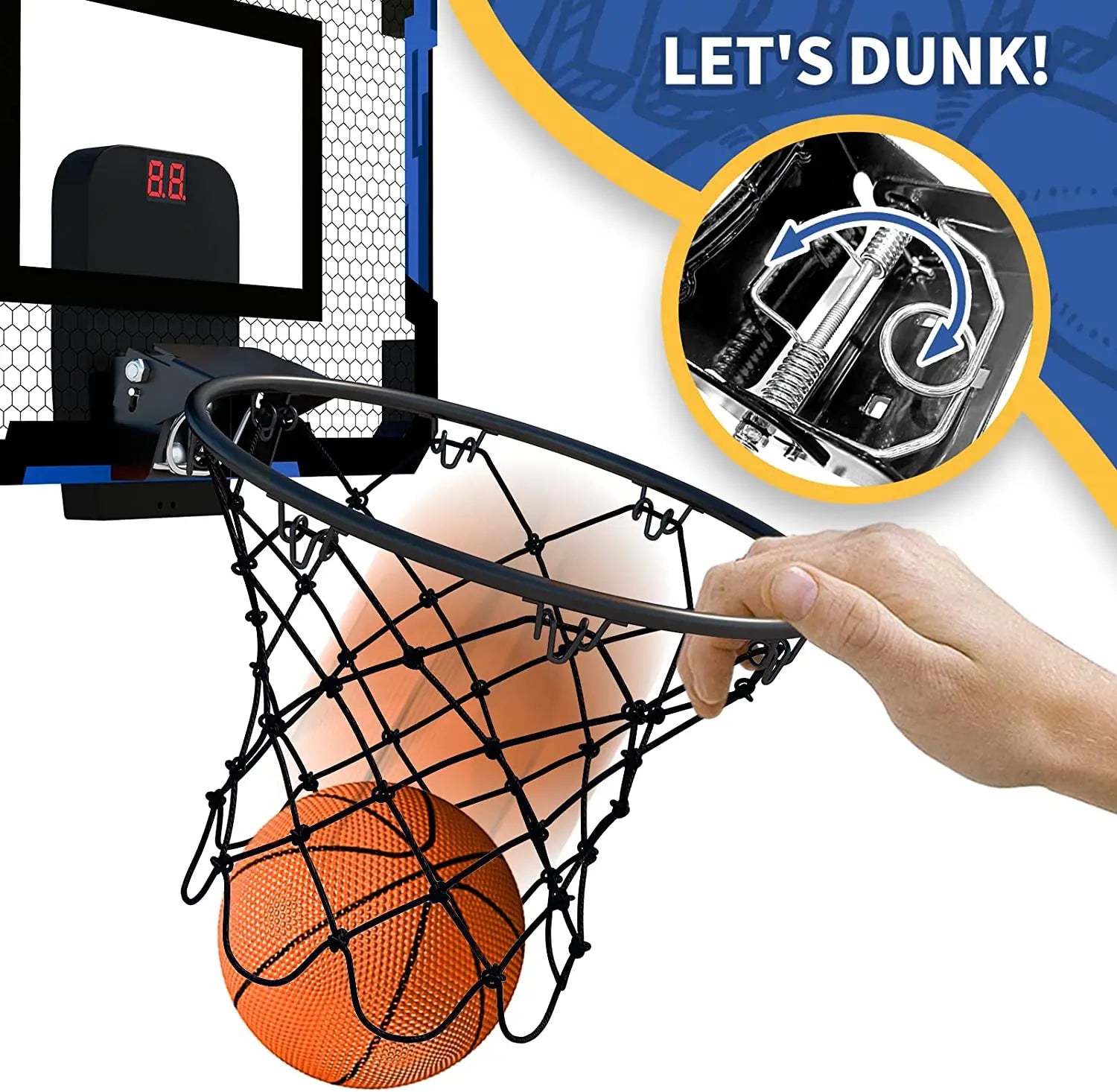 Wall-Mounted Basketball Hoop – Indoor Training Toy for Kids Outdoor Play