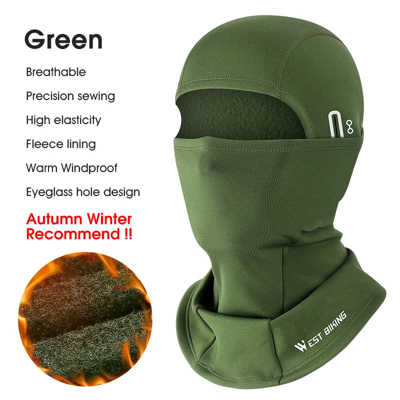 Fleece Balaclava Full Face Mask – Thermal Winter Gear for Outdoor Sports