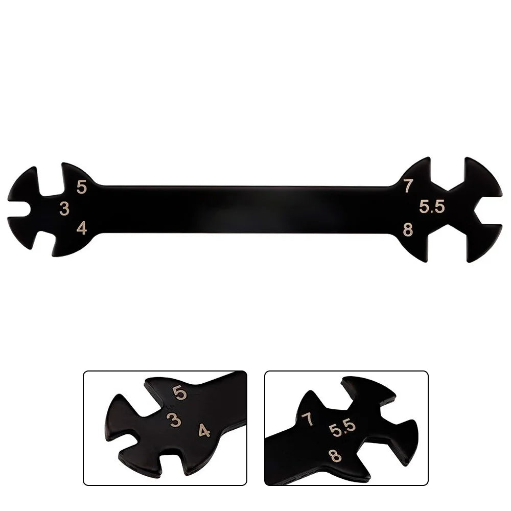 Multifunction 6-in-1 Repair Wrench – Precision Nut Spanner for RC Models