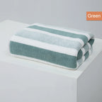 Striped Cotton Towel Set – Absorbent Quick-Dry Fabric for Bathroom Decor