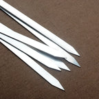 Stainless Steel BBQ Skewers – 55cm Long Handle Grill Sticks for Outdoor Cooking
