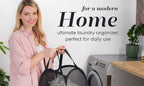 Collapsible Mesh Laundry Basket – Large Breathable Hamper for Home Storage