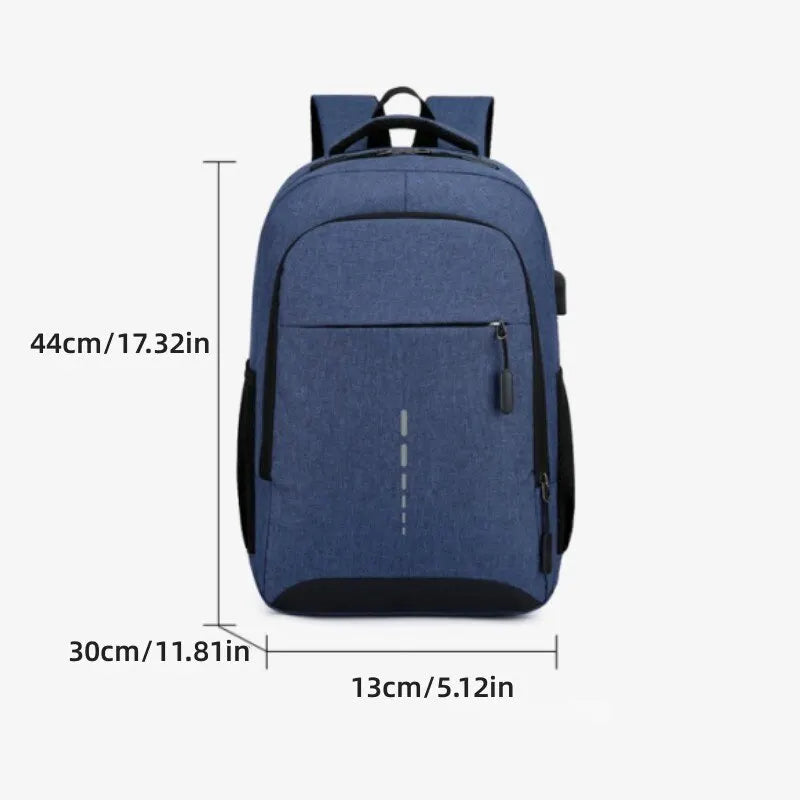 Large Capacity Laptop Backpack – Unisex Minimalist Travel Bag for Students