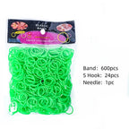 Elastic Loom Bands – Colorful DIY Jewelry Making Kit for Kids Crafts