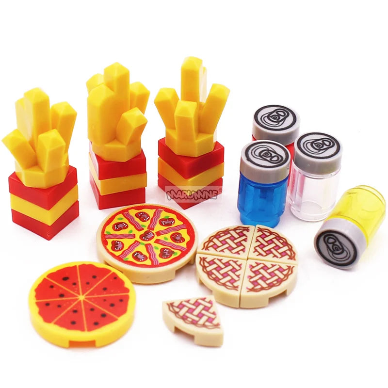 Mini Food Building Blocks – Toy Kitchen Accessories for Creative Play