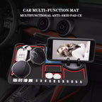 Silicone Dashboard Phone Pad – 4-in-1 Parking Number Card for Car Navigation