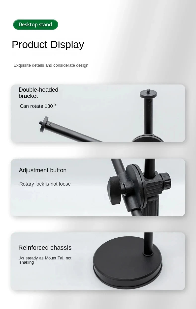 Overhead Tripod Stand – Ring Light with Phone Holder for Nail Art Photography