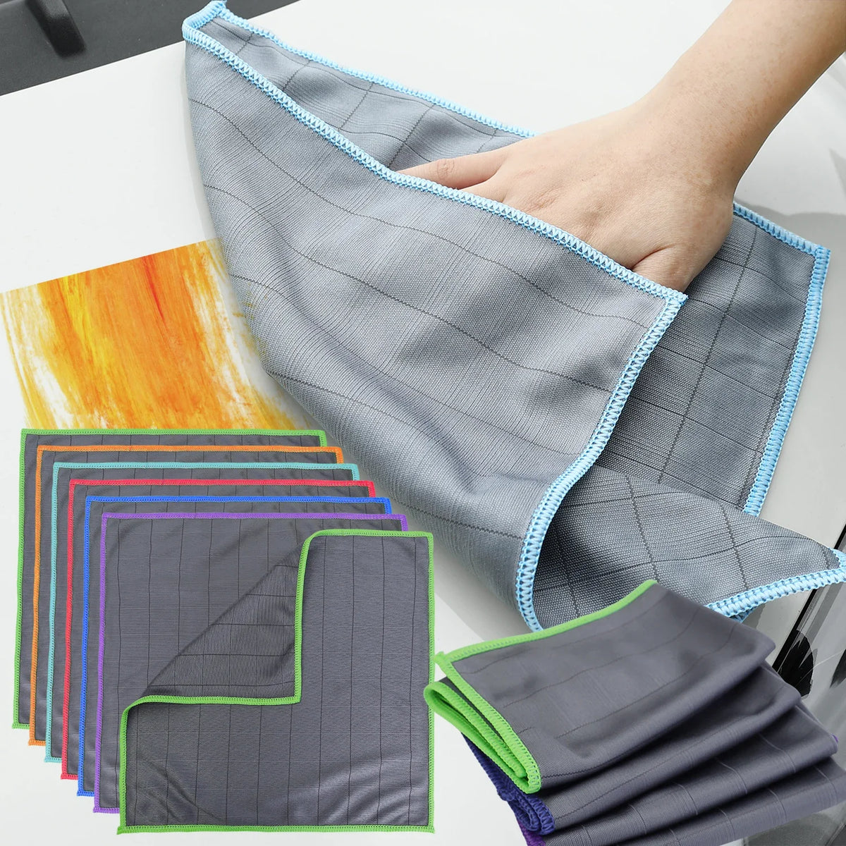 Microfiber Cleaning Cloth – Streak-Free Lint-Free Towel for Kitchen and Glass