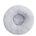 Round Plush Pet Bed – Soft Warm Dog House for Large and Medium Pets
