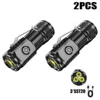 Rechargeable LED Flashlight – High-Lumen USB Torch for Camping and Hiking