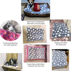 Flannel Pet Bed – Thickened Sleeping Mat for Small and Large Dogs and Cats
