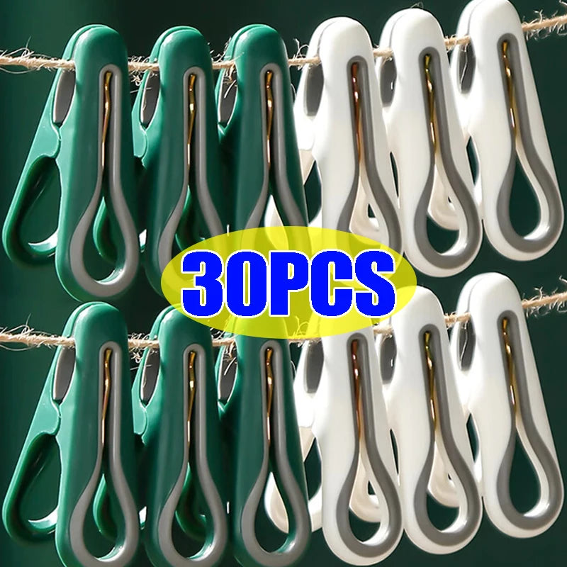 Windproof Laundry Clothes Pegs – Durable Clamps for Home Drying Organizer