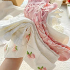 Lace Ruffled Mid-Tube Socks – Soft Harajuku Lolita Style for Winter Fashion