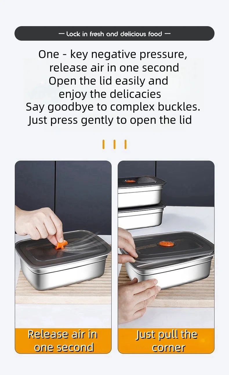Stainless Steel Bento Box – Leak-Proof Food Container for Camping and Lunch