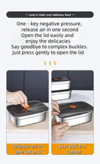 Stainless Steel Bento Box – Leak-Proof Food Container for Camping and Lunch