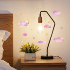 Luminous Cloud and Star Wall Stickers – Glow in the Dark Nursery Decor