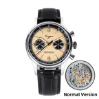 Sugess 1963 Mechanical Chronograph Watch – Sapphire Pilot Style for Men