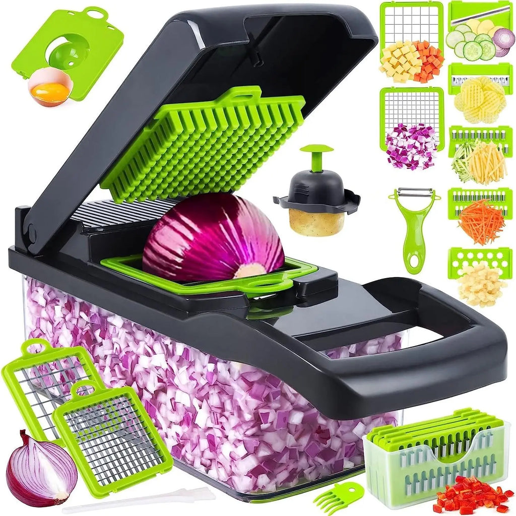 Multifunctional Vegetable Chopper – Kitchen Slicer and Shredder for Food Prep