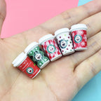 Miniature Resin Coffee Cups – Kawaii DIY Craft Decor for Phone Case Art