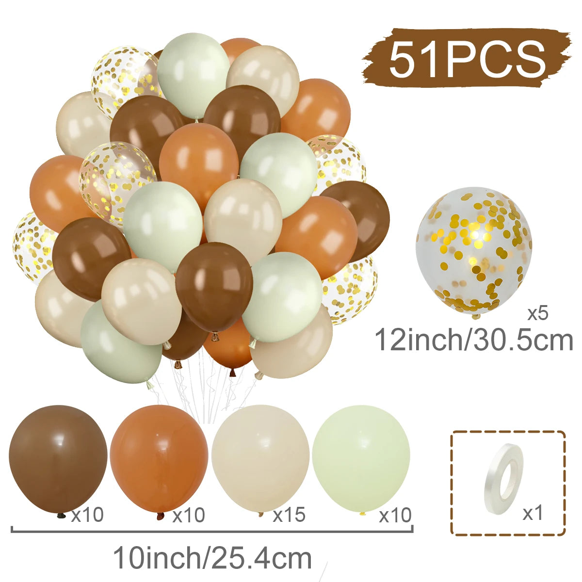 Metallic Pearl and Confetti Balloons – Decorative Latex Set for Party Events