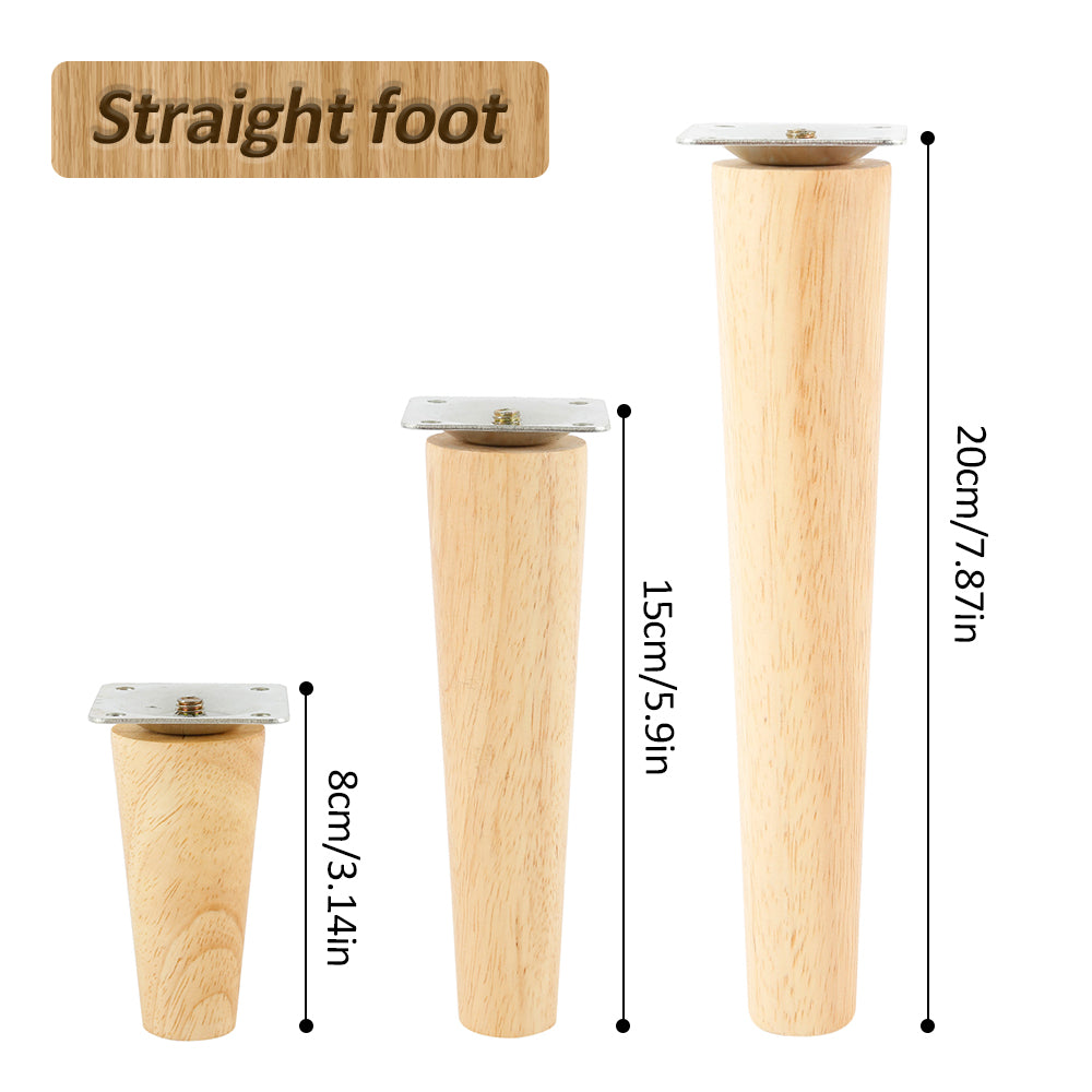 Solid Wooden Furniture Legs – Replacement Feet for Tables and Chairs