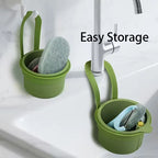 Press-Type Drain Basket – Food Strainer for Kitchen and Bathroom