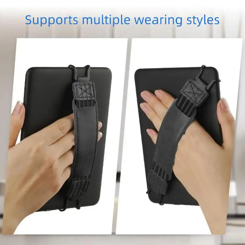 E-Reader Hand Strap – Adjustable PU Leather Grip for 6-7 Inch Devices