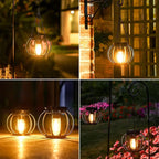 Solar LED Lantern – Waterproof Warm White Light for Outdoor Garden Decor
