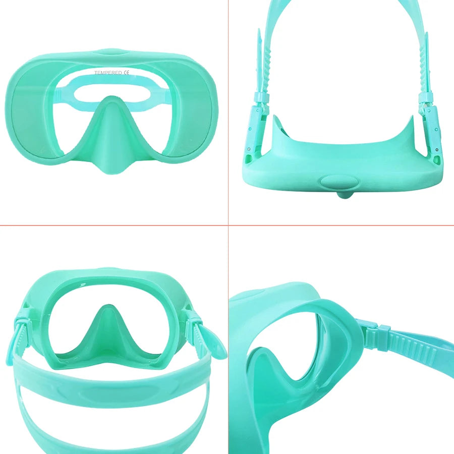 Full Face Snorkel Mask – Anti-Fog Panoramic Diving Goggles for Underwater Swimming