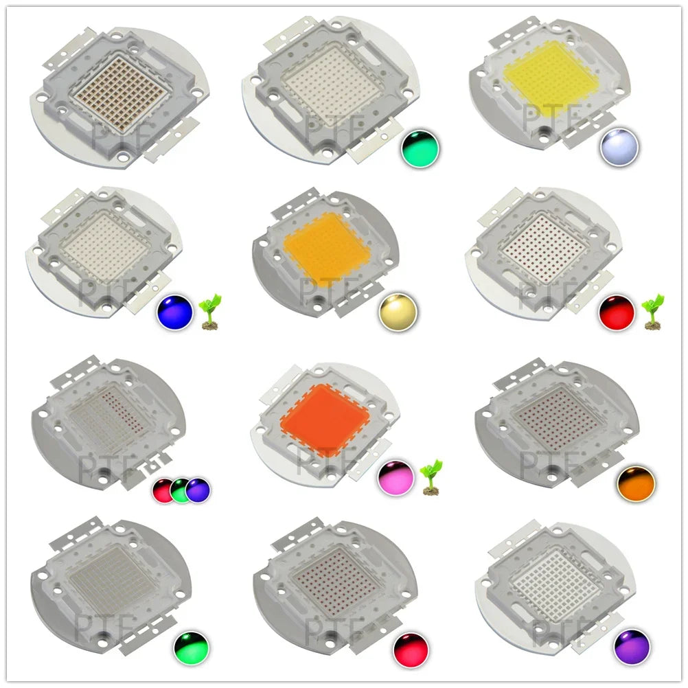 100W High Power LED Chip Kit – Cooling Heatsink and Driver for DIY Lighting