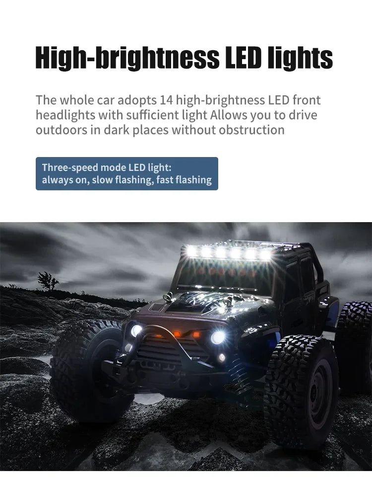 Brushless RC Monster Truck – 70km/h 4WD High Speed Off Road Car for Kids