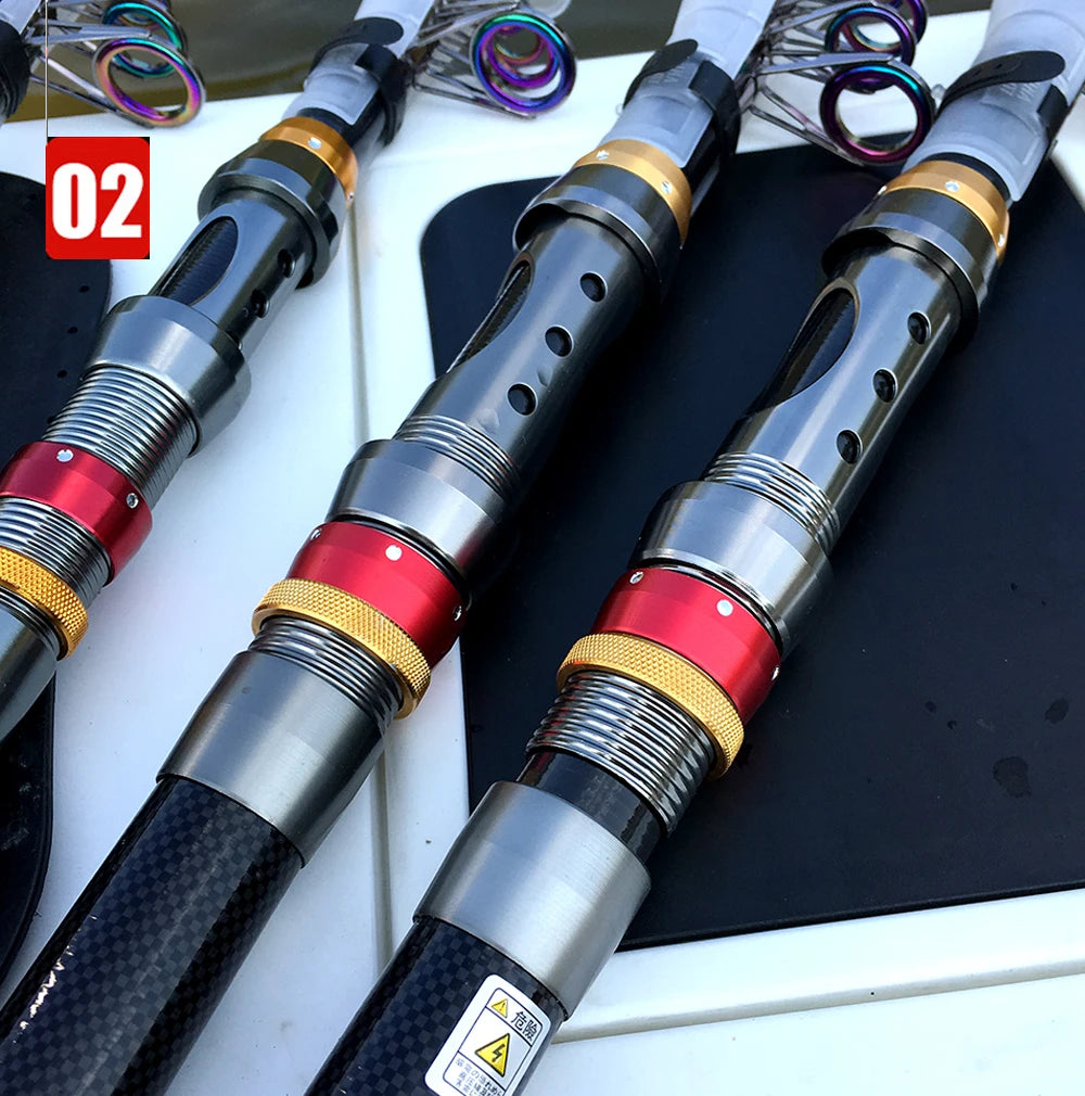 Telescopic Carbon Fiber Fishing Rod – Spinning Reel Combo for Outdoor Fishing