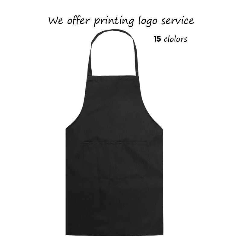 Custom Logo Kitchen Apron – Unisex Chef Workwear for Cooking and Catering