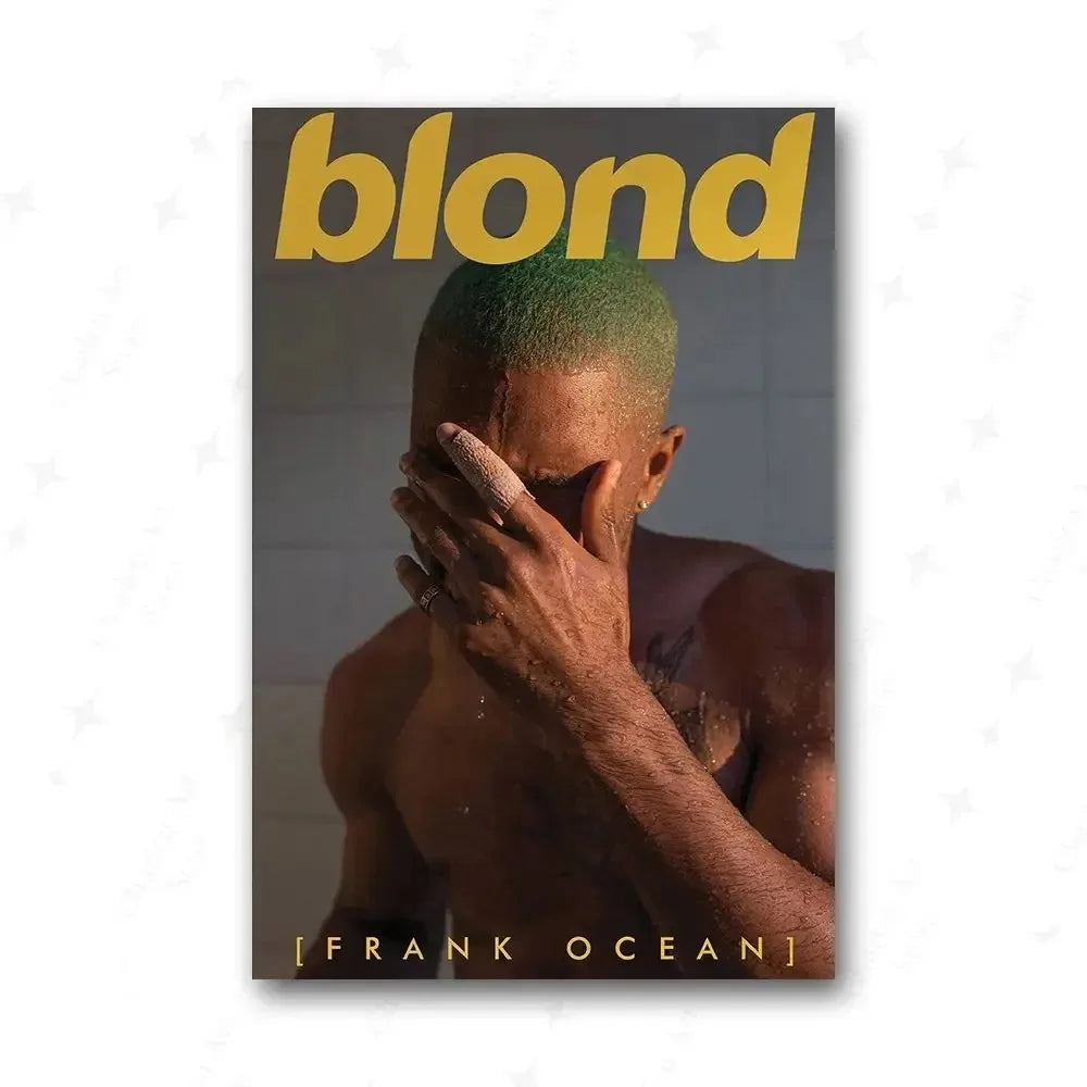 Frank Ocean Music Art Prints – Blonde Rap Poster Set for Bedroom Wall Decor