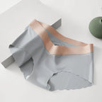 Seamless Ice Silk Panties – Low-Waist Women Underwear for Daily Comfort