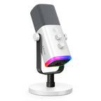 USB XLR Dynamic Microphone – Touch Mute Studio Mic for Gaming and Podcasting