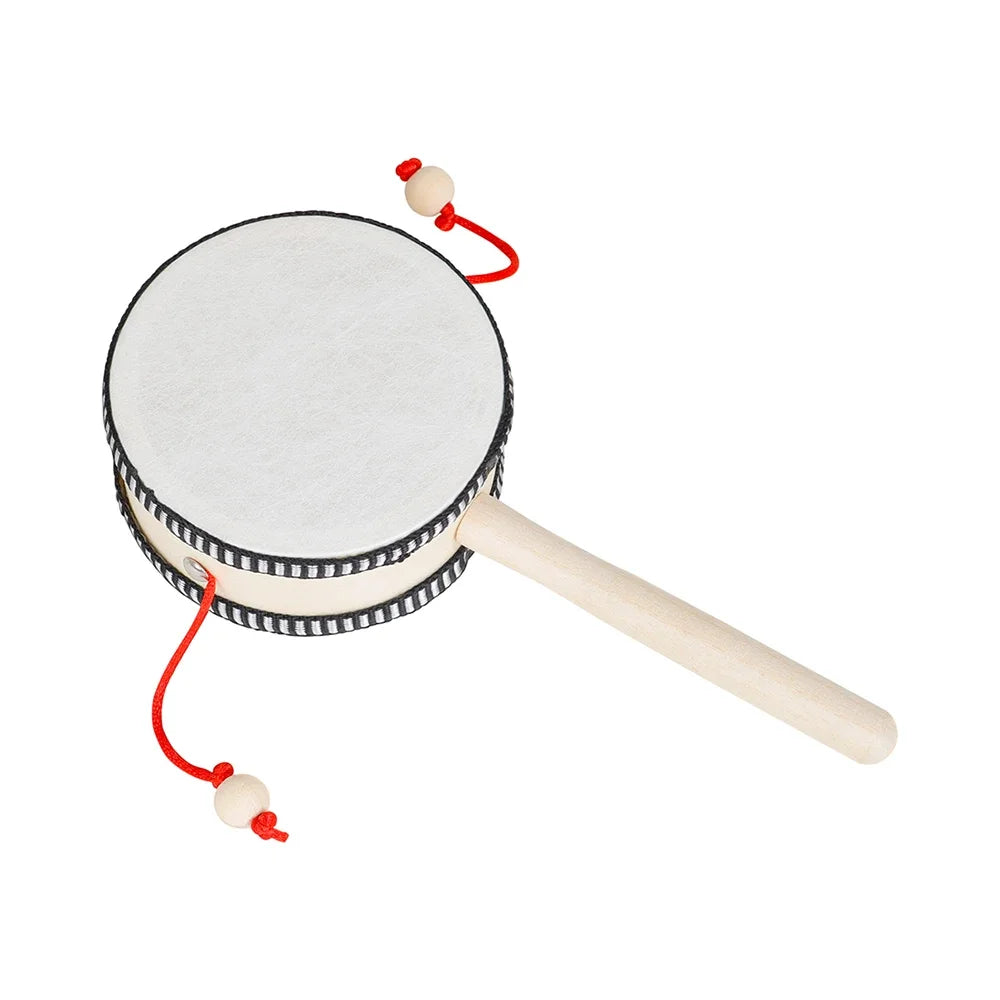 4 Inch Wooden Hand Drum – Orff Percussion Instrument for Kids Musical Toys