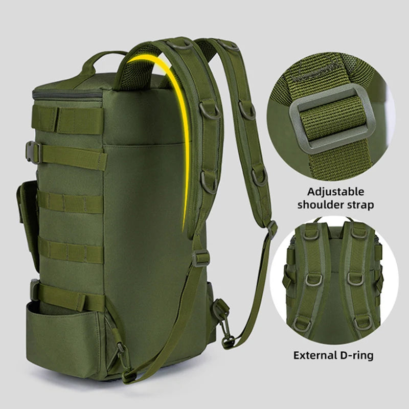 Tactical Fishing Tackle Backpack – Large Storage for Outdoor Hiking Travel