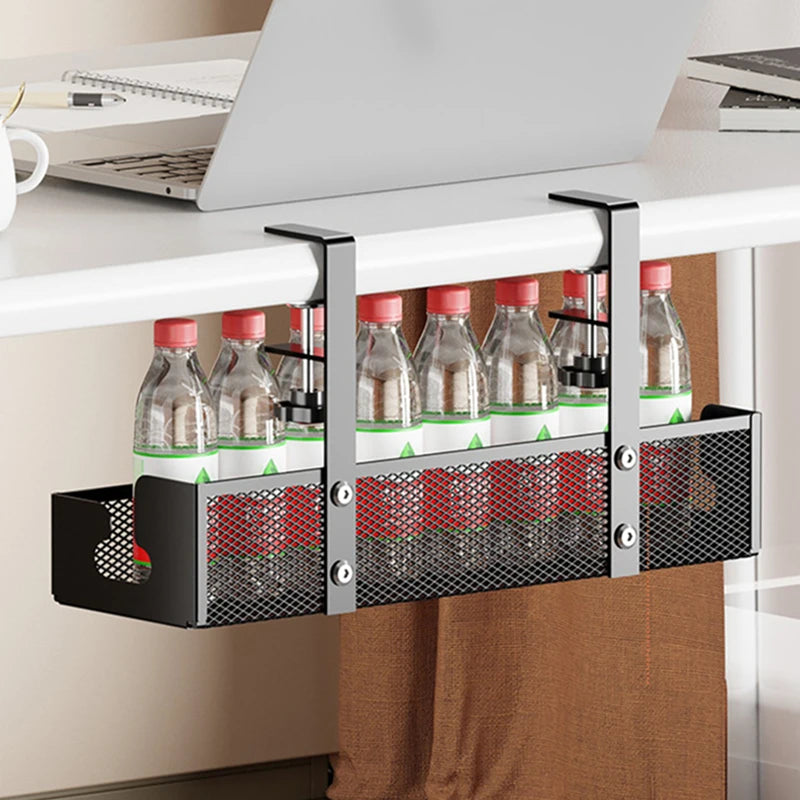Extendable Metal Cable Tray – Clamp-On Cord Organizer for Office Desk
