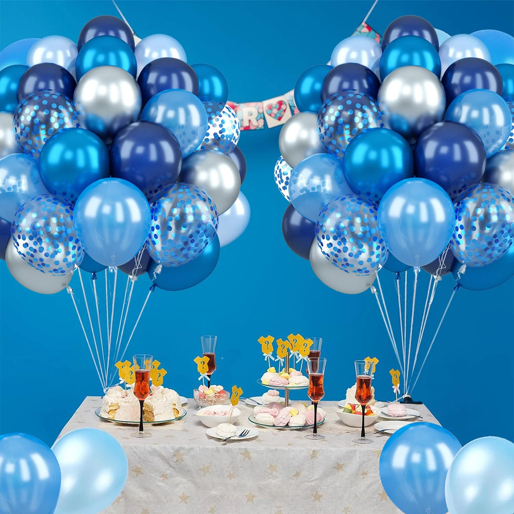 Metallic Pearl and Confetti Balloons – Decorative Latex Set for Party Events
