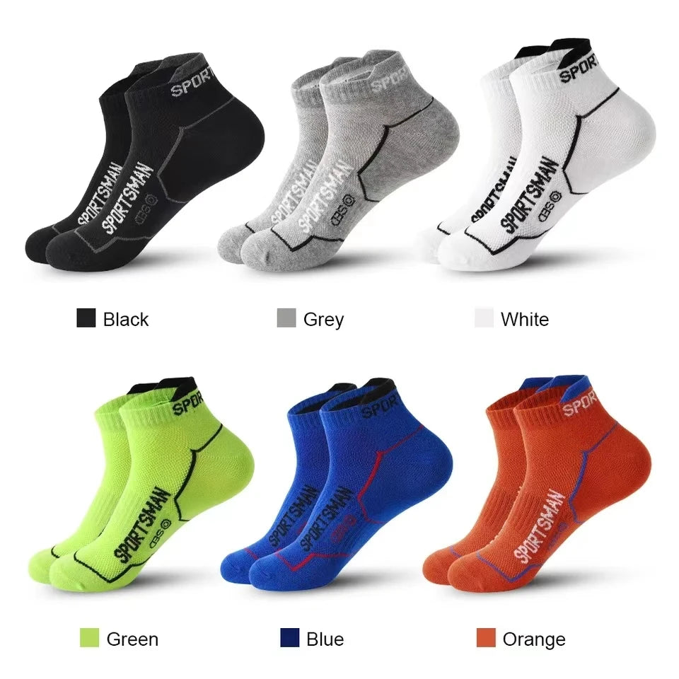 Breathable Cotton Ankle Socks – Lightweight Athletic Footwear for Summer Sports