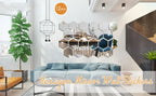 Hexagon Acrylic 3D Mirror Wall Stickers – Self-Adhesive Decor for Home