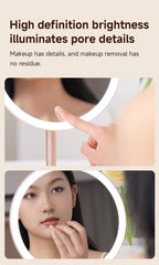 Adjustable LED Makeup Mirror – Metal Desktop Vanity Light for Daily Beauty