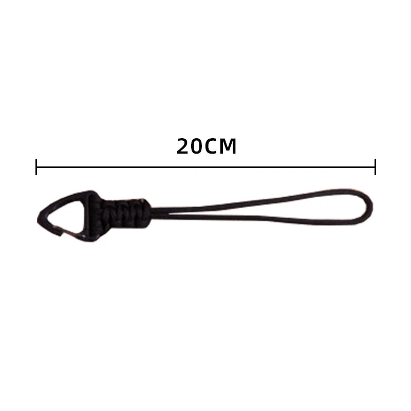Braided Paracord Keychain – 20cm Military Nylon Lanyard for Outdoor Gear