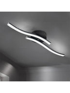 Modern LED Wave Ceiling Light – Minimalist Fixture for Living Room Bedroom