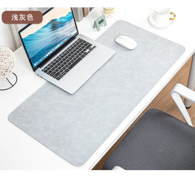 Large PU Leather Desk Pad – Waterproof Protective Mat for Office Gaming
