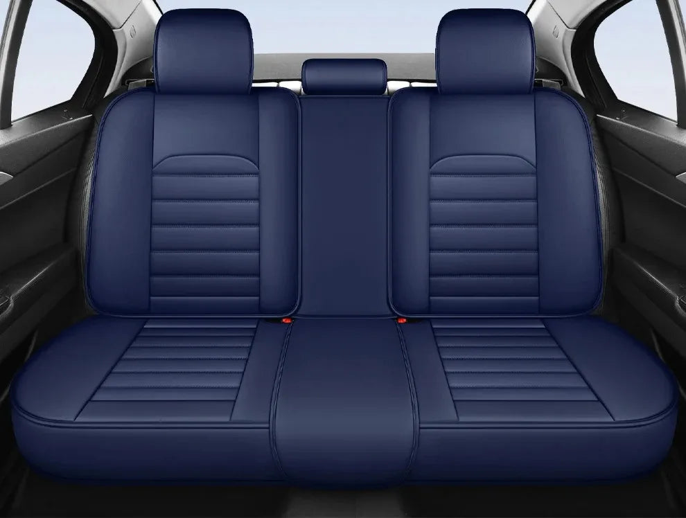 Full-Wrap Leather Car Seat Covers – Durable Universal Fit for All-Season Driving